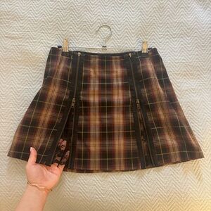 Plaid Mini Skirt